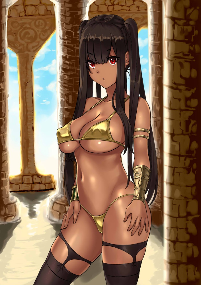 ビキニの二次元エロ画像。