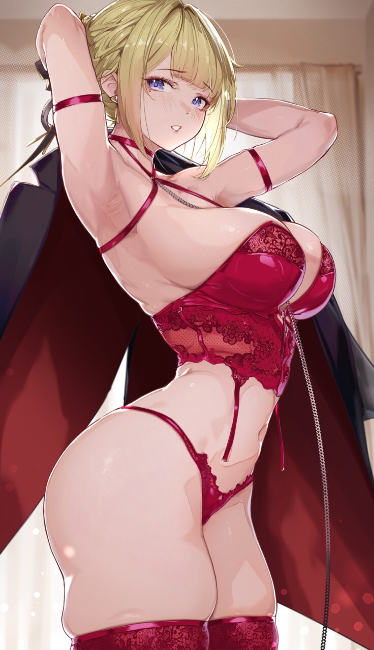 わきフェチの二次エロ画像を愛でる。