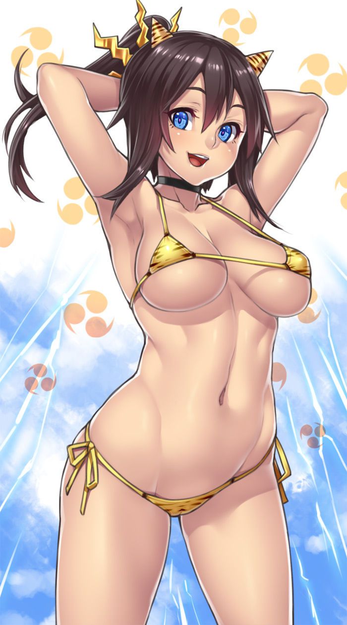 ビキニの二次元エロ画像。