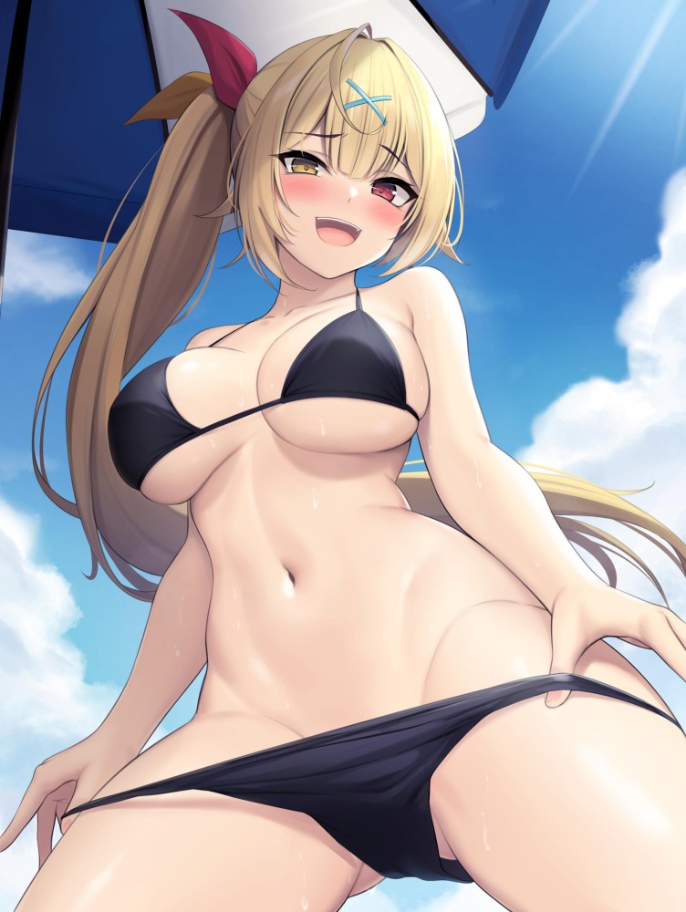ビキニの二次元エロ画像。