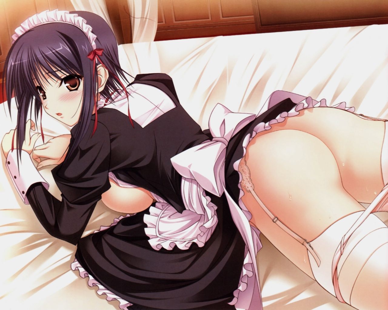 メイドのエッチな魅力が分かるエロ画像