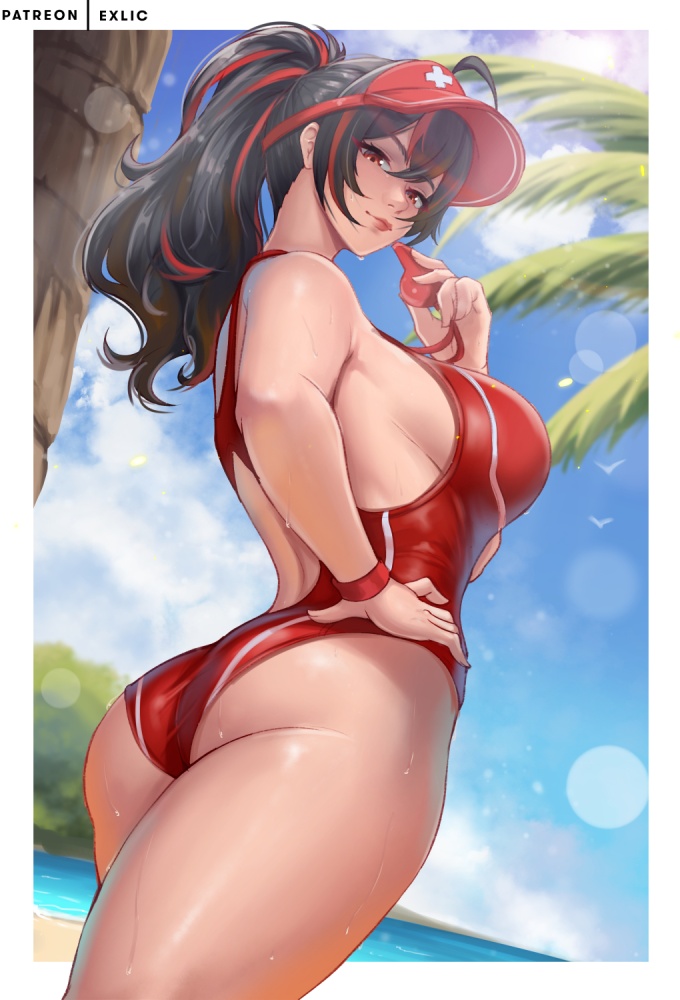 水着のエロ画像を復習していく