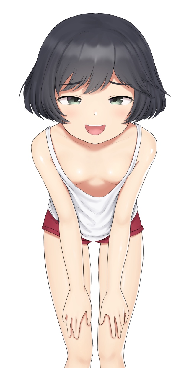 胸チラの可愛い二次元画像。